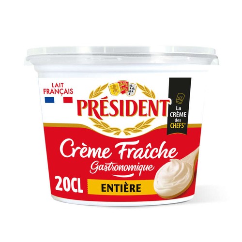 Président Crème Fraîche Epaisse Entière 30% Mg Pot 20cl