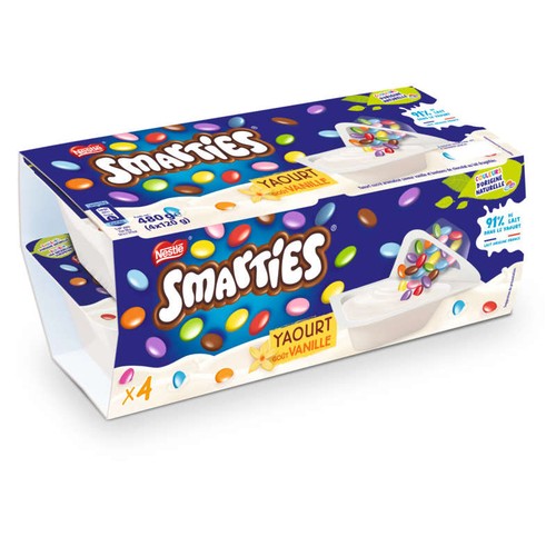 Smarties Yaourts pour enfants vanille 4x120g
