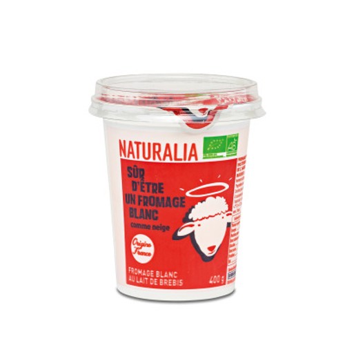 Naturalia Fromage blanc au lait de brebis Bio 400g