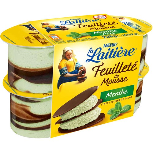 La Laitière Feuilleté de Mousse 4x57g