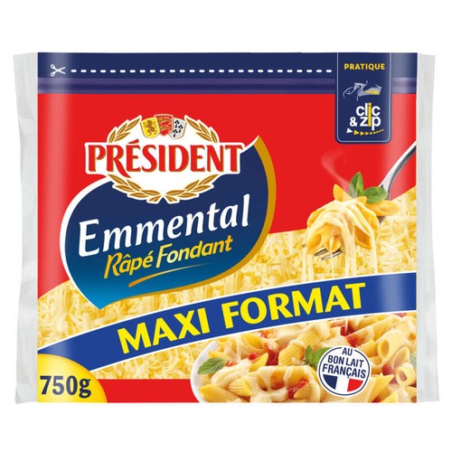 Président Emmental râpé 750g