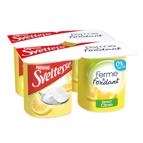 Sveltesse Ferme et Fondant Citron 4x125g