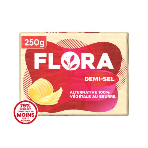 Flora alternative végétale au Beurre demi-sel 250g