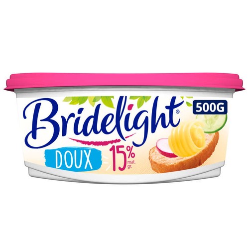 Bridelight Beurre Doux à Tartiner 15% de Mg 500g