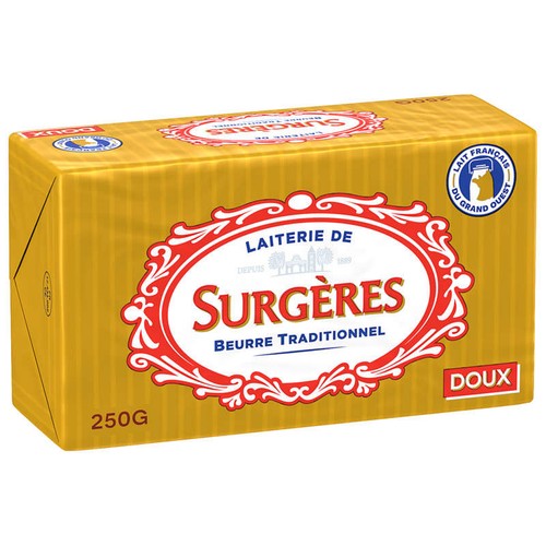 Surgères Beurre doux AOP 250g
