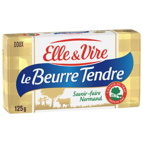 Elle & Vire « Le Beurre Tendre » Doux 125g
