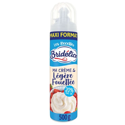 Bridélice Crème Légère Stérilisée Uht Sucrée Aromatisée Sous Pression À 20% Mg