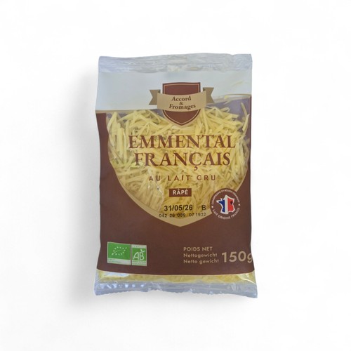 R.Bio Emmental râpé lait cru 150g