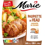 Marie Paupiette de veau et d'une jardinière de légumes 300g
