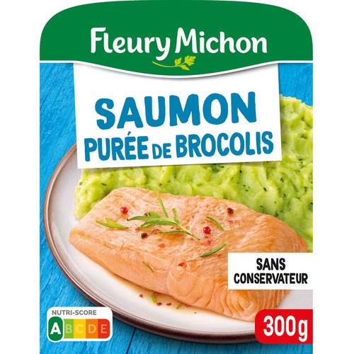 Fleury Michon Filet de Saumon Purée de Brocolis 300g