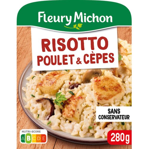 Fleury Michon Risotto Au Poulet Et Aux Cèpes 280g
