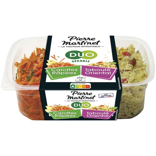 Pierre Martinet Duo carottes râpées / taboulé oriental 250g