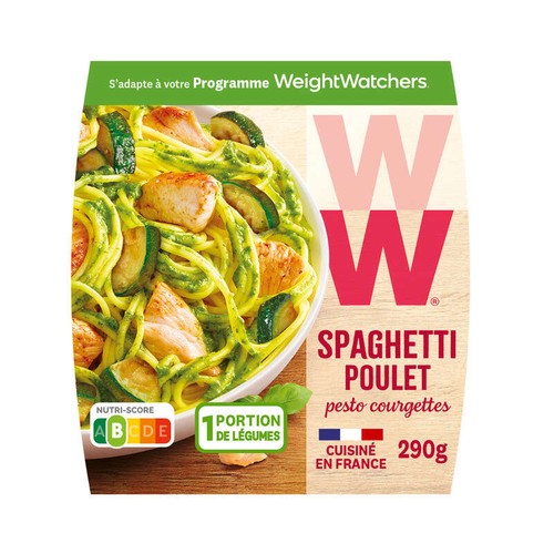 Weight Watchers Spaghettis au poulet pesto 290g