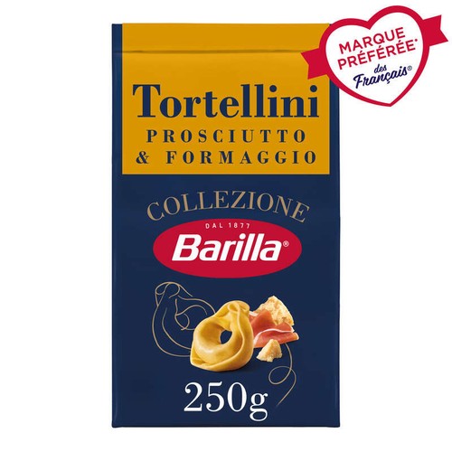 Barilla Pâtes tortellini jambon fromage collezione 250g