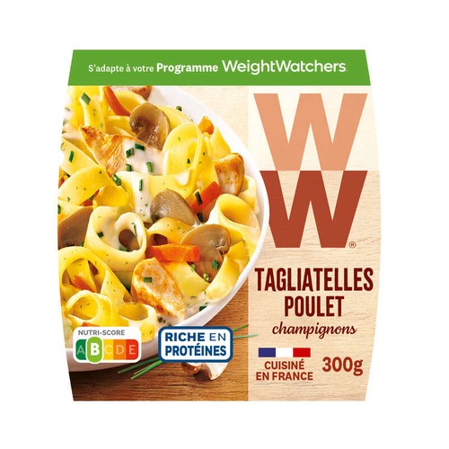 Weight Watchers Tagliatelles au poulet, champignons, crème 300g