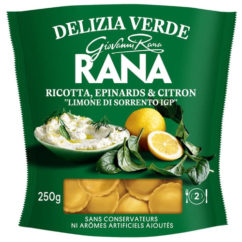 Rana Ravioli Ricotta Épinard Citron 250g