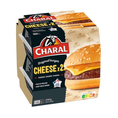 Charal Original Burger x2 Cheeseburgers 145g