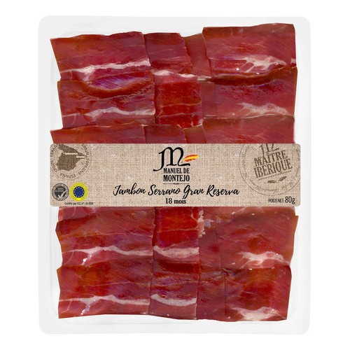 Manuel De Montejo Jambon Serrano Gran Reserva Coupe Tapas 18 Mois