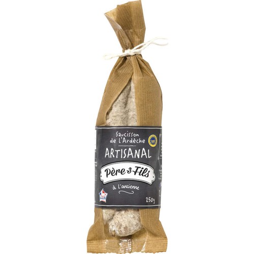 Père 3 Fils Saucisson Artisanal IGP Ardèche 250g