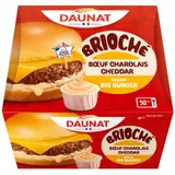 Daunat Brioche Bœuf charolais cheddar sauce big burger 155g