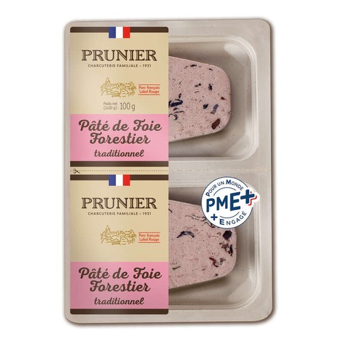 Prunier Pâté de Foie Forestier traditionnel  2x50g