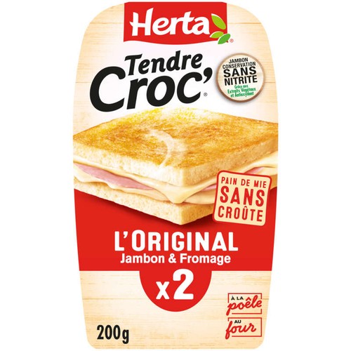 Herta Tendre Croc' L'Original Comté Jambon 200g