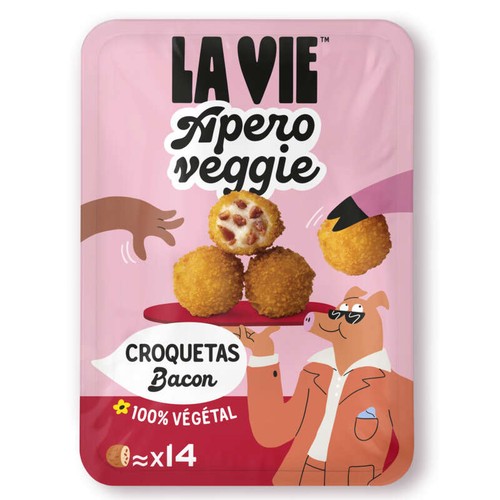 La Vie Apéro Veggie Croquetas Bacon Végétal 140g