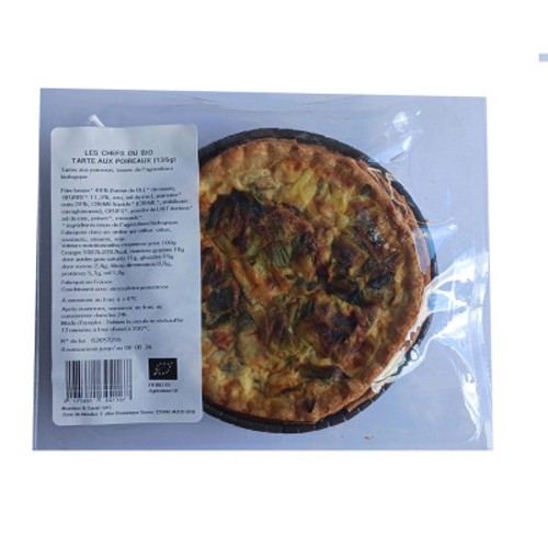Les Chefs du Bio Tarte aux Poireaux 135g