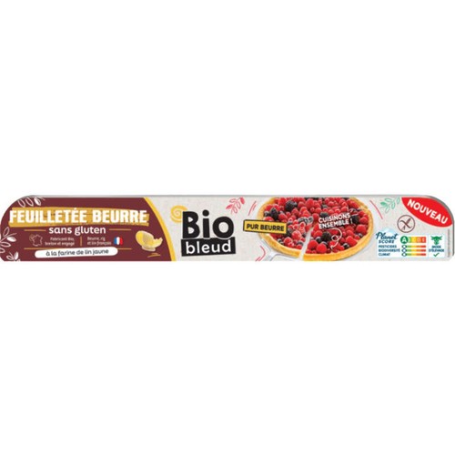 Bio Bleud Pâte feuilletée Pur Beurre sans gluten 250g