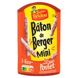 Justin Bridou Bâton de Berger Mini 100% Poulet x10 80g