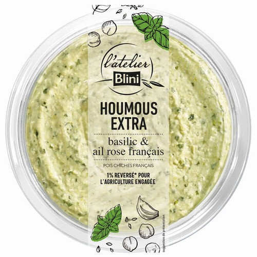 Atelier Blini Houmous Basilic 175g