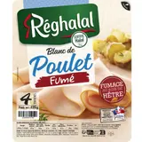 Reghalal Blanc de Poulet Fumé Halal Tranche x4 - 120g