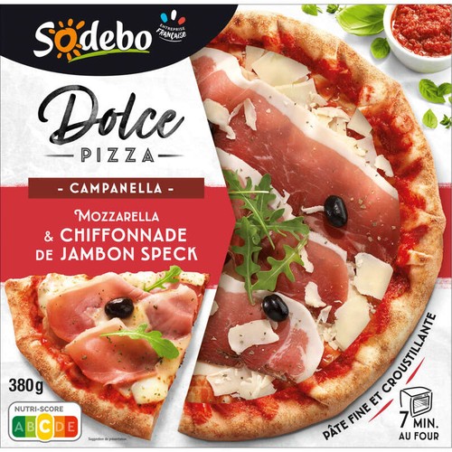 Sodebo Pizza Dolce Campanella Jambon Speck 380g