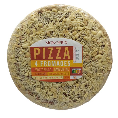 Monoprix Pizza 4 fromages 450g