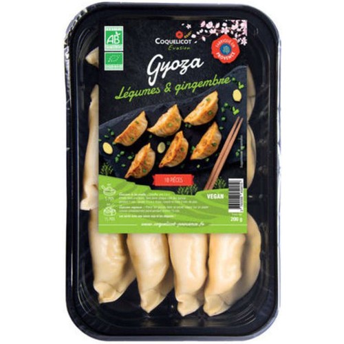 Coquelicot Gyoza Légumes & Gingembre Vegan 200g