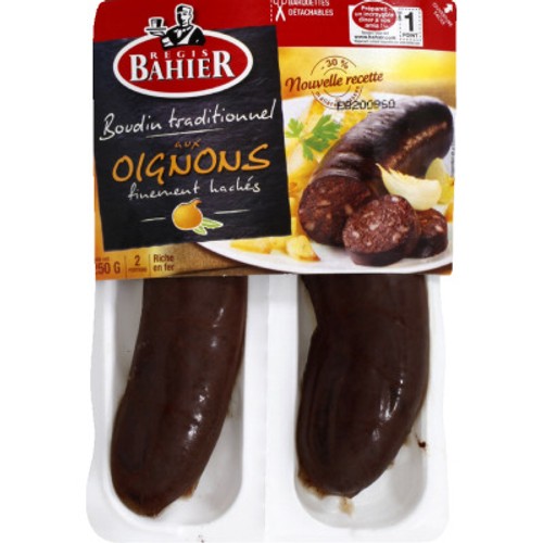 Bahier Boudin à l'Ancienne aux Oignons 2x125g