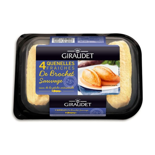 Giraudet Quenelles de brochet sauvage pur beurre 4x80g