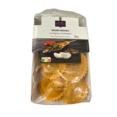 Monoprix Gourmet Grandi Girasoli Parmigiana d'Aubergines 230g