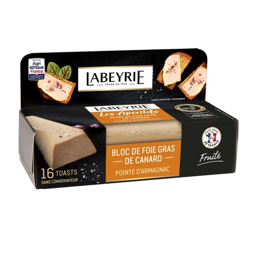Labeyrie Bloc de Foie Gras de Canard Barquette 100g