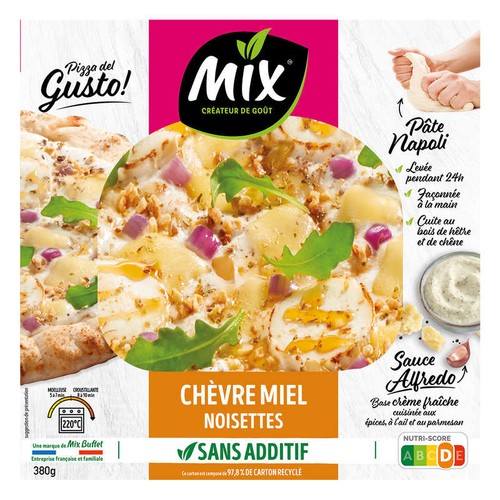 Mix Pizza Del Gusto Chèvre Miel Noisettes 380g