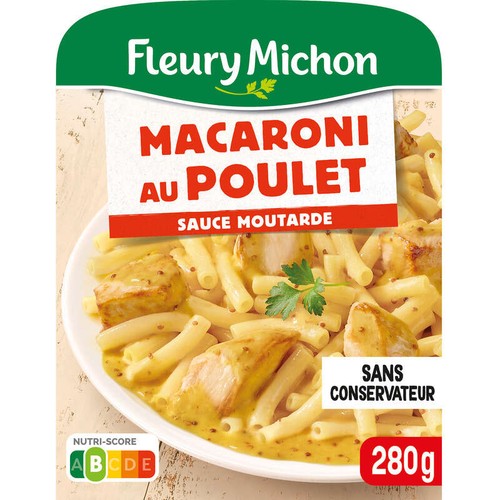 Fleury Michon Macaroni au poulet sauce moutarde 280g