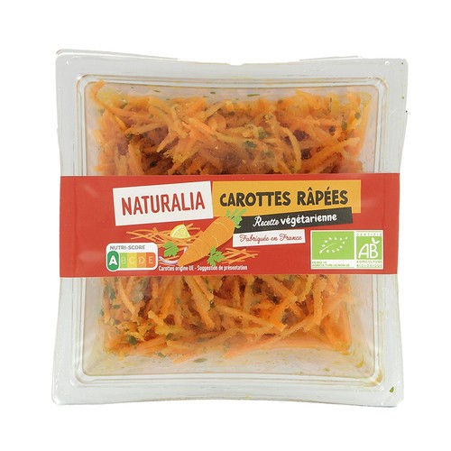 Naturalia Carottes Râpées recette végétarienne 400g