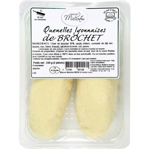 Les Quenelles Lyonnaises de Brochet 240g