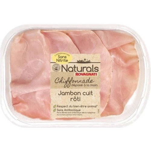 Naturals Chiffonnade Jambon cuit rôti aux herbes 80g