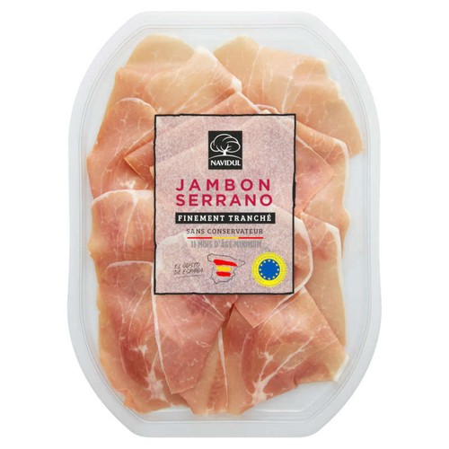 Navidul Jambon Serrano Finement Tranché 80g