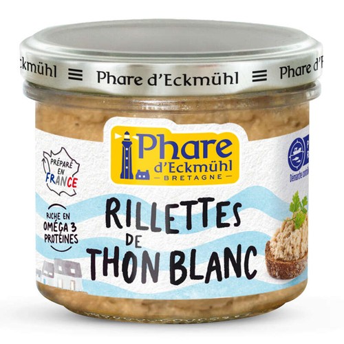 Phare d'Eckmühl Rillettes de Thon blanc germon Pêche Responsable 90g