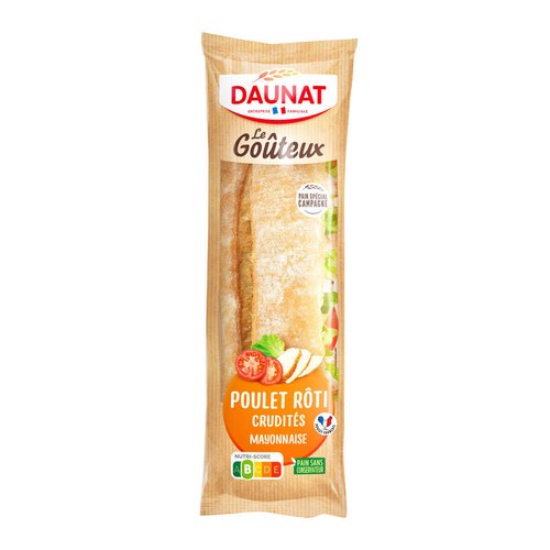 Daunat Baguette le goûteux poulet rôti mayonnaise 220g