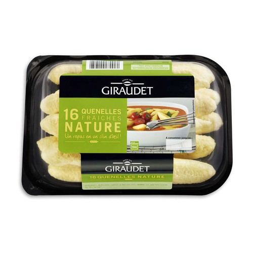 Giraudet Quenelles natures pur beurre , format familial 16x20g