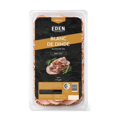 Eden Gourmet Blanc de Dinde au poivre fin 110g