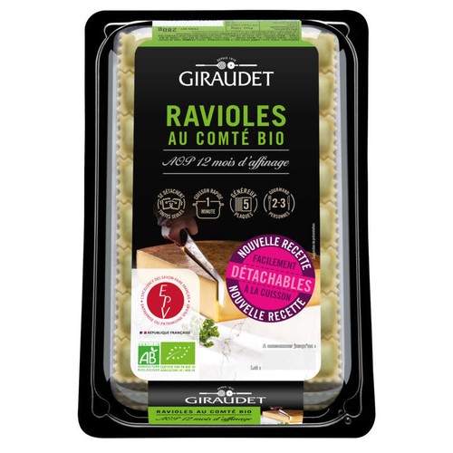 Giraudet Ravioles au comte AOP 12 mois bio 280g
